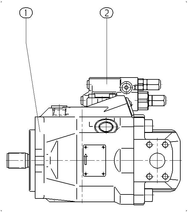 A A10V O 63 DFR1/52L-VUC62N00 -SO694 — Drawing