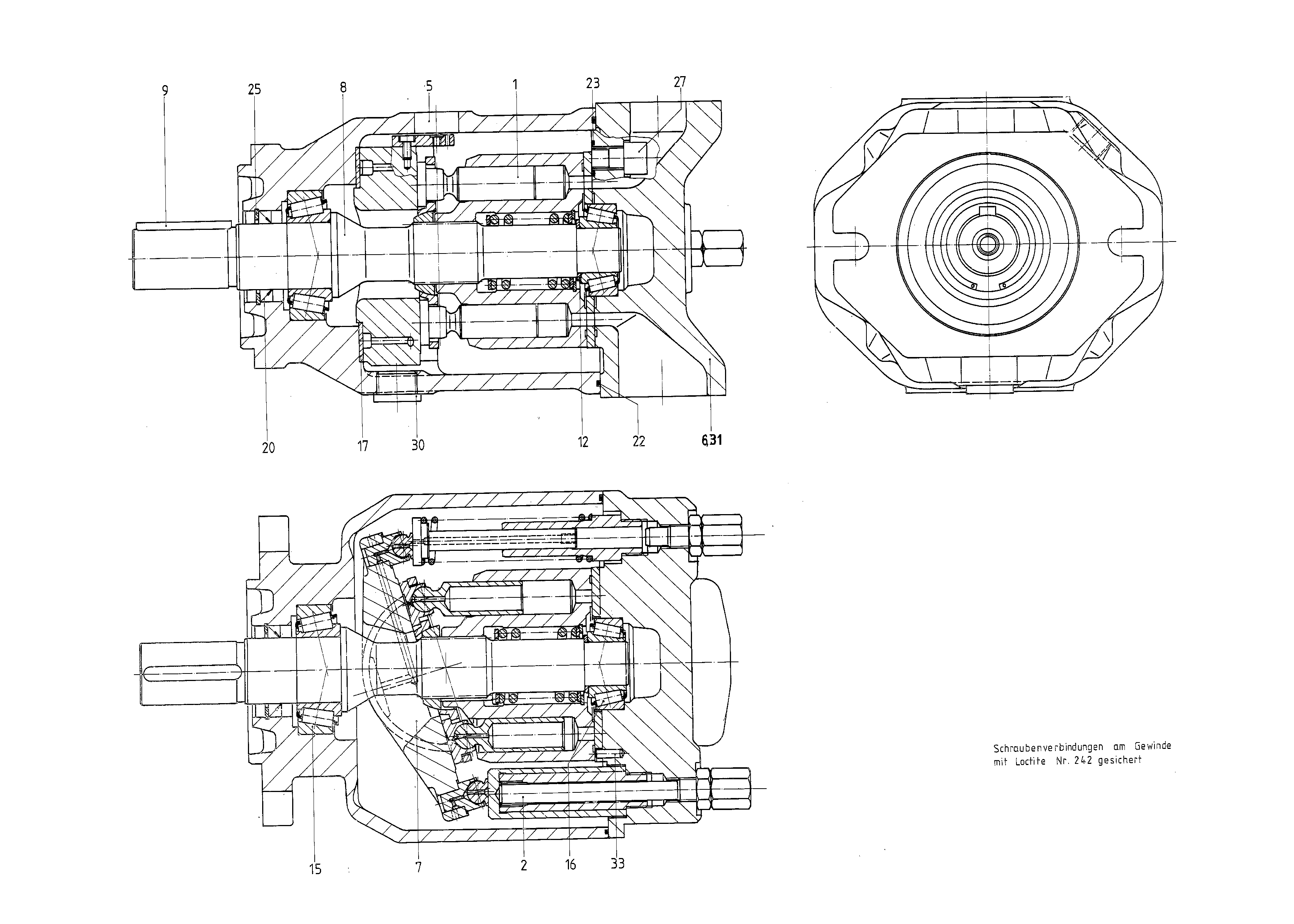 G A10VSO100 OV /31R-VSA12N00 LR — Drawing