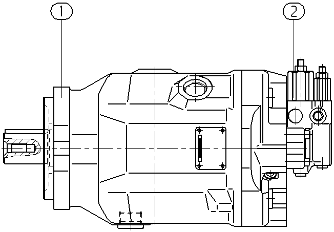 AP A10V O100 DFR1/31R-VKC61N00 — Drawing