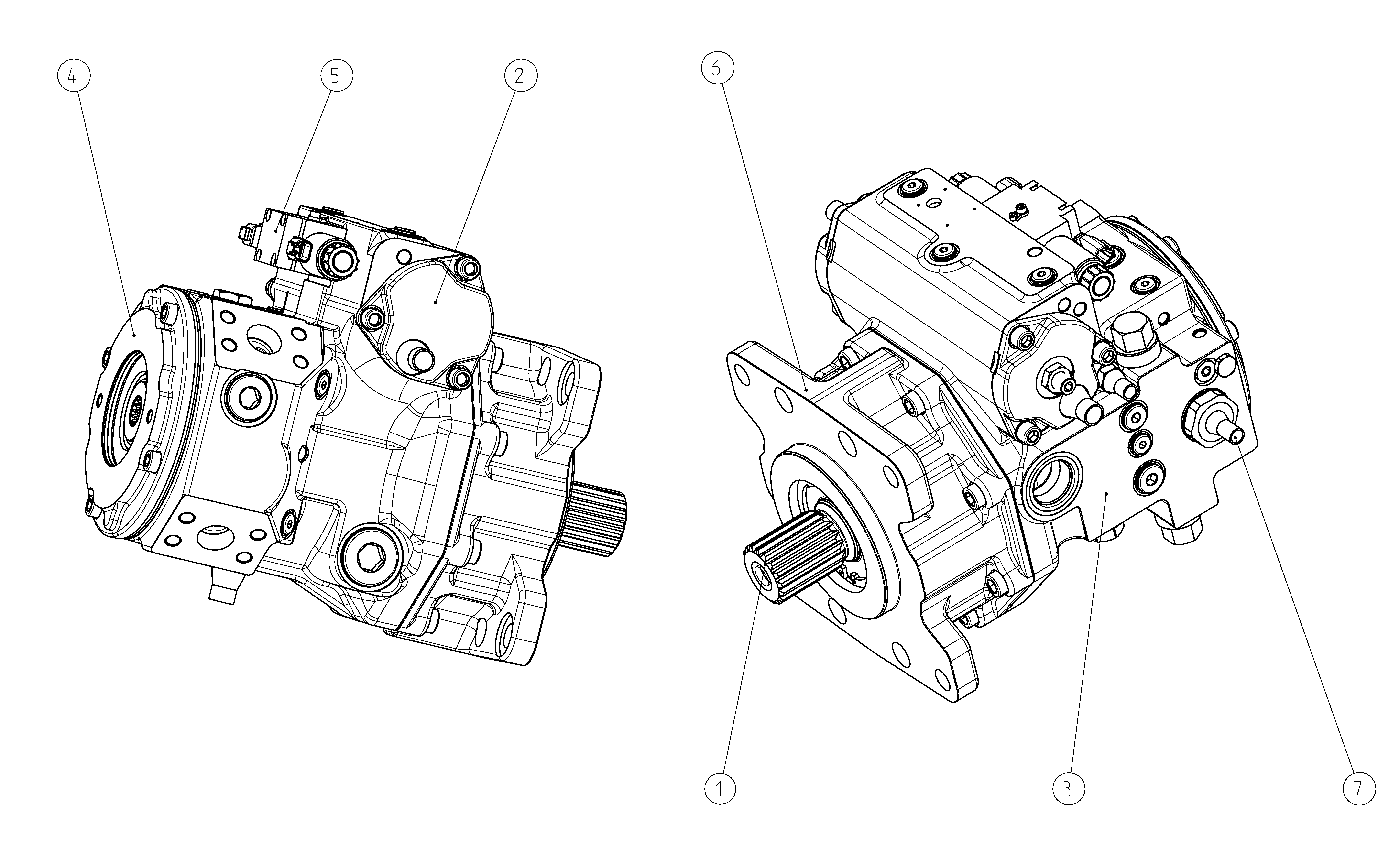 A4VG175EP2DP0M1/40MRNE4T31FB2S5AS00-0 — Drawing