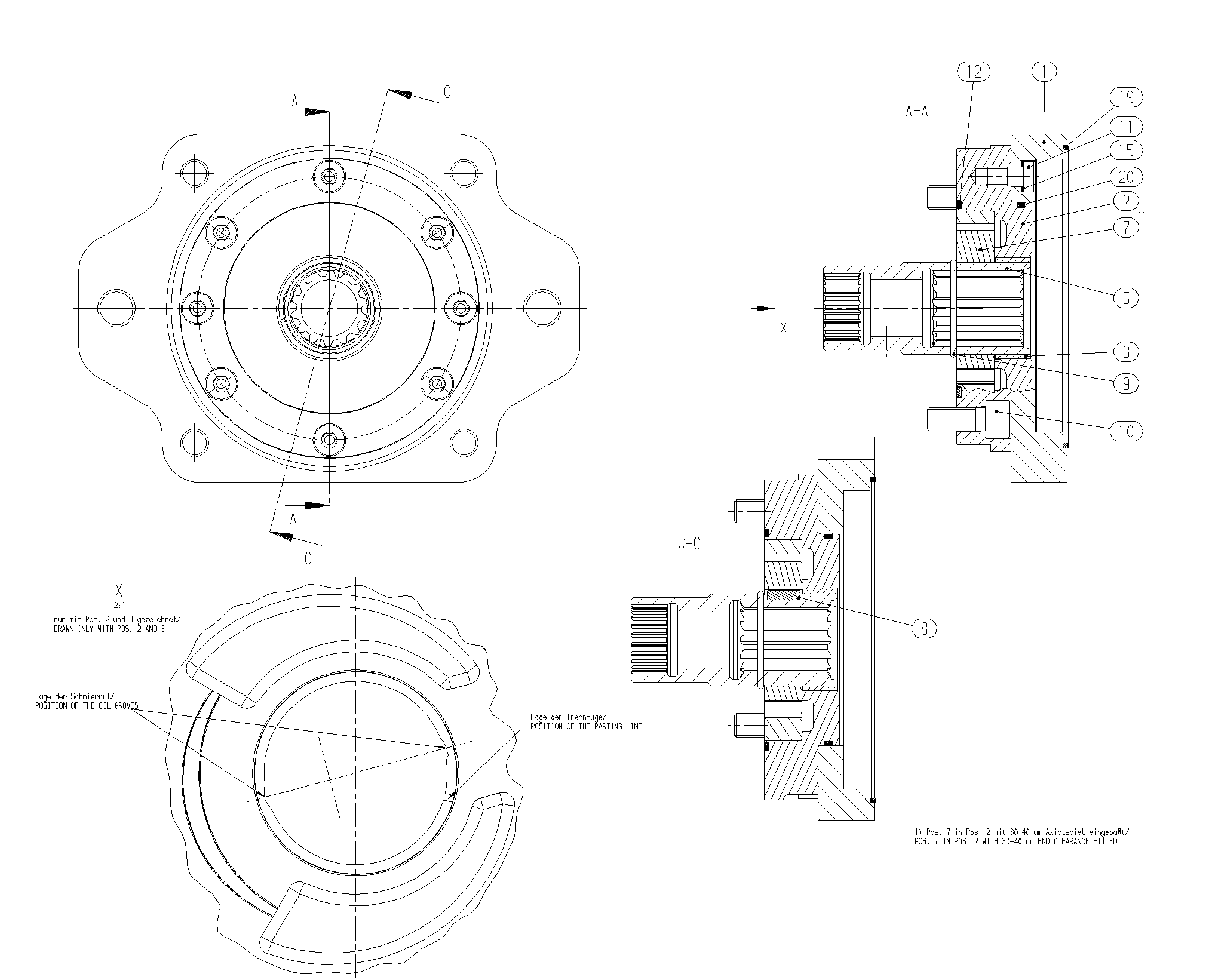 INTERNAL GEAR PUMP — Drawing