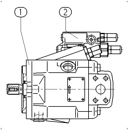 A A10V O 28 DR /52L-PSC62N00 -SO 97 — Drawing