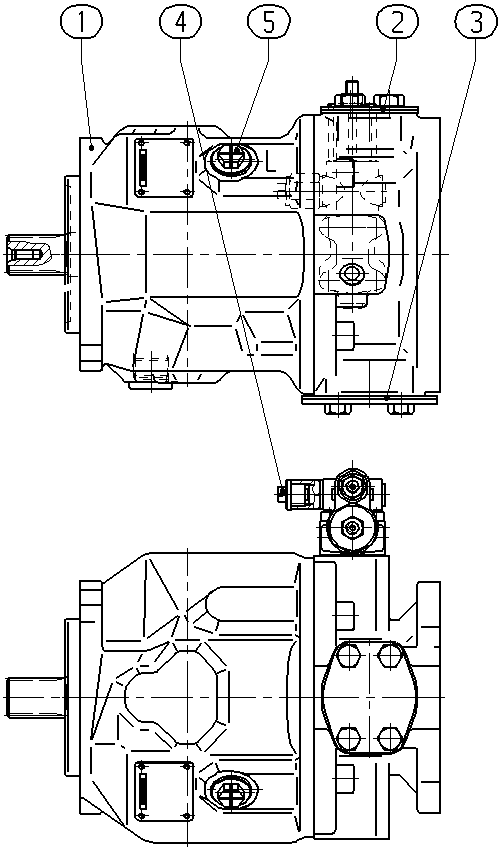 AL A10VSO 45 DFR1/31L-VRA12KB3 — Drawing