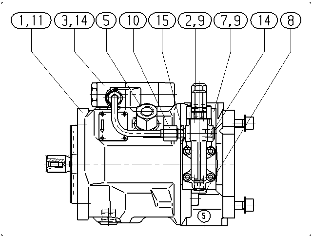 A A10V O 28DFLR1/31R-PSC12K01 ESO625 — Drawing