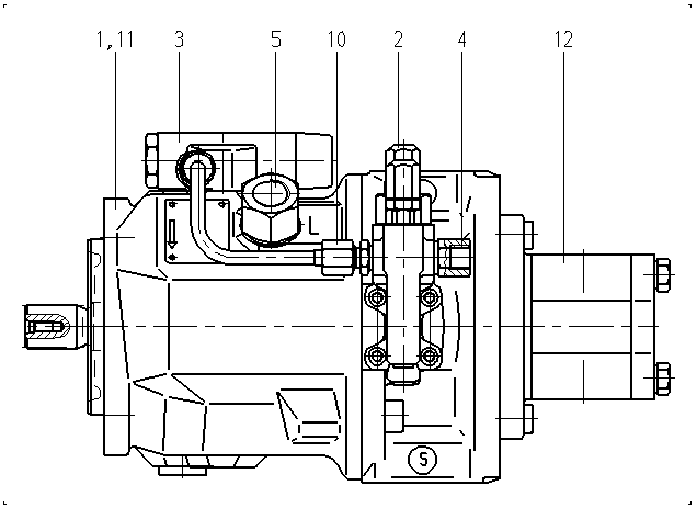 A A10V O 71 DFLR/31R-PSC12G10 — Drawing