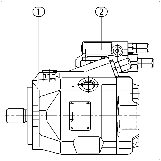 AH A10V O 45 DFR1/52R-PSC64N00 -SO 97 — Drawing