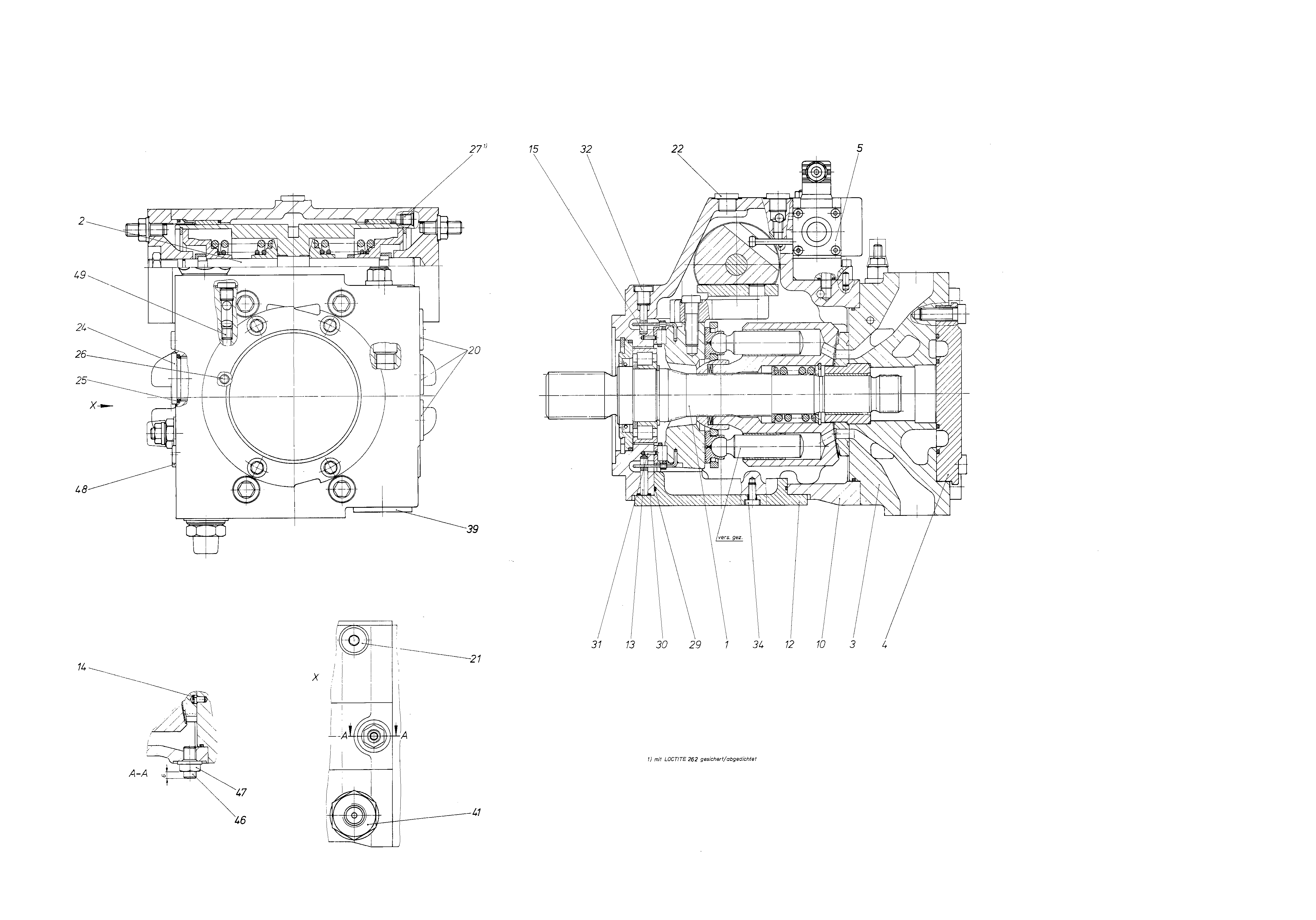 AXIAL-PISTON PUMP — Drawing