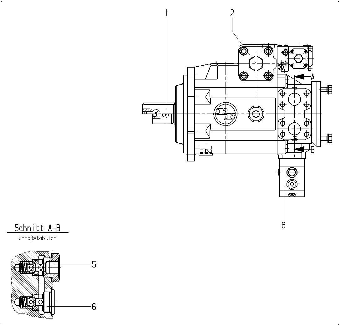 PA4VSG500HD/11X-VPH1**350N-SO385 — Drawing
