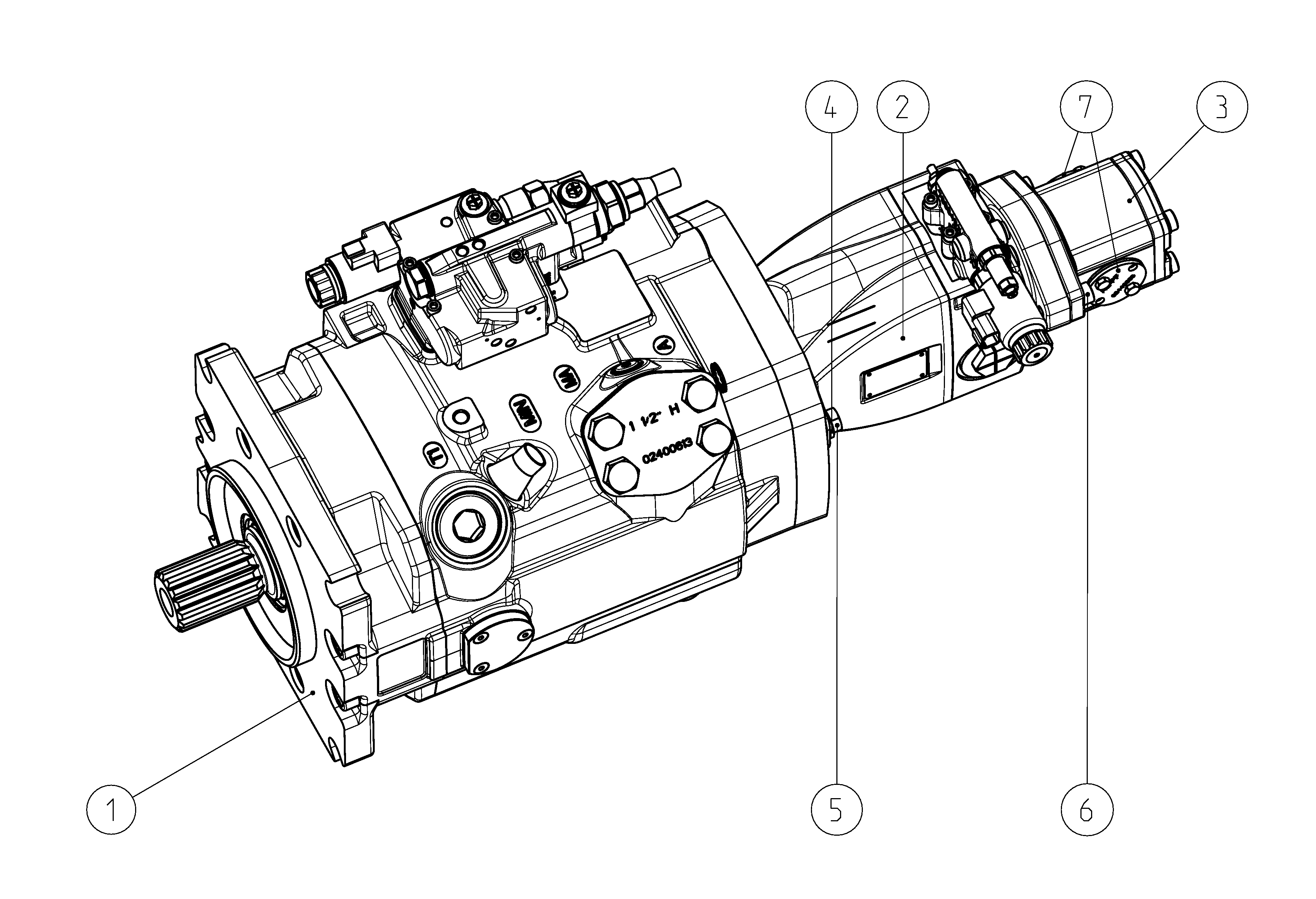 A11VLO210L5S4AP0/40MR+A1VO035D4A2P0/10& — Drawing