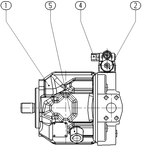 AXIAL-PISTON PUMP — Drawing