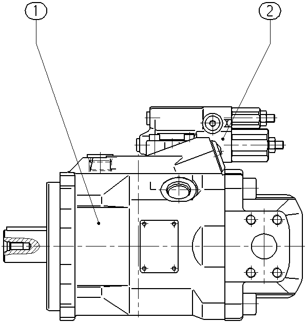 A A10V O 60 DFR1/52L-VKD62N00 — Drawing