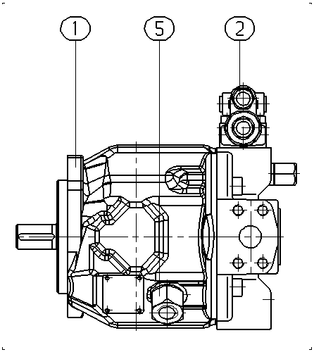 A A10V O 28 DR /31L-PPC12N00 -SO 97 — Drawing