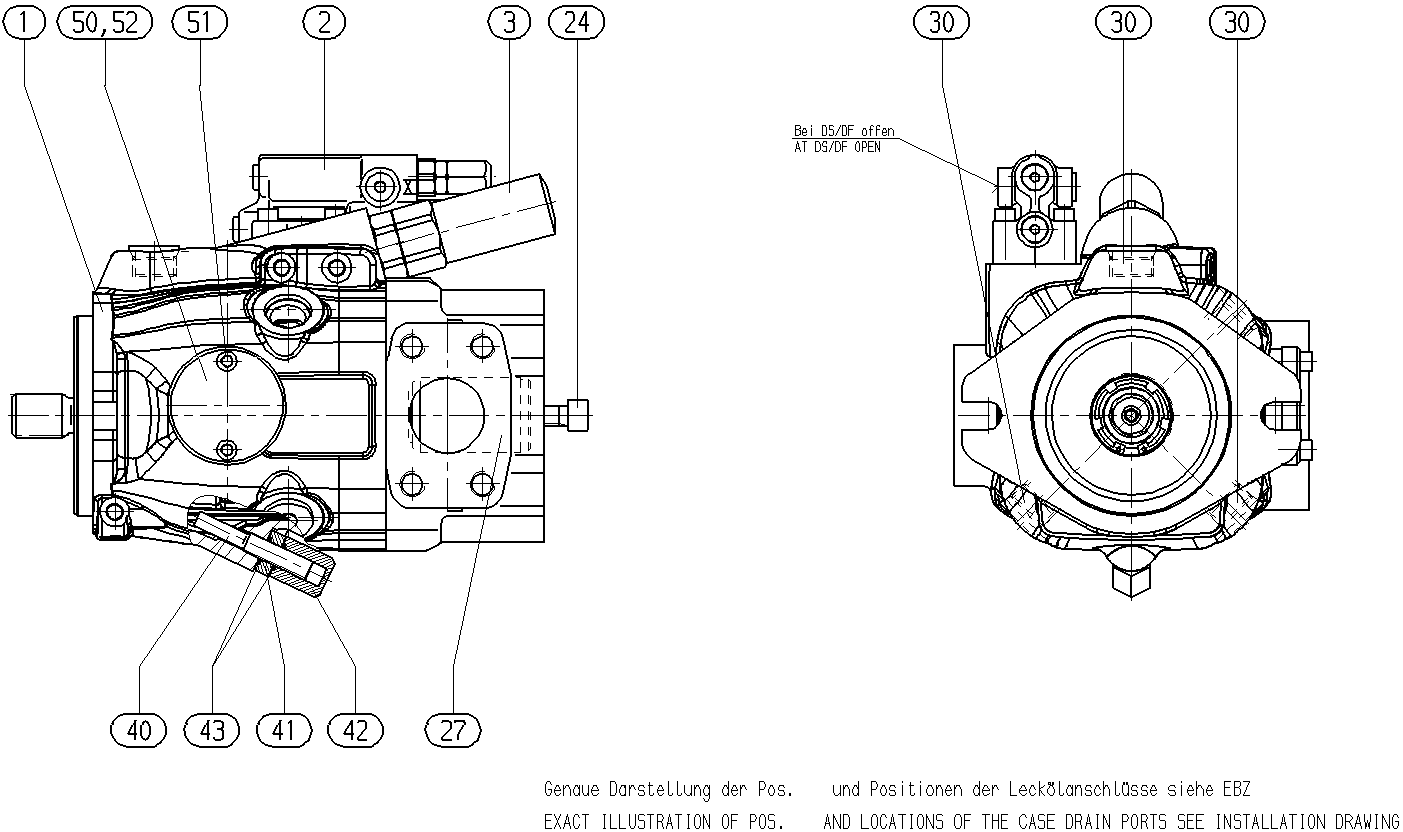 AXIAL-PISTON PUMP — Drawing