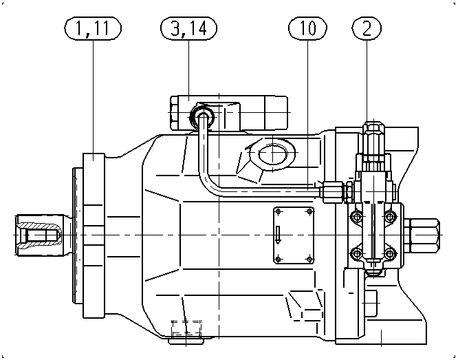 AXIAL-PISTON PUMP — Drawing