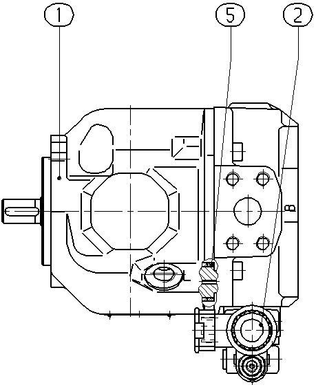 A A10VSO 18 ER 2/31R-VSA12KB2H -SO 52 — Drawing