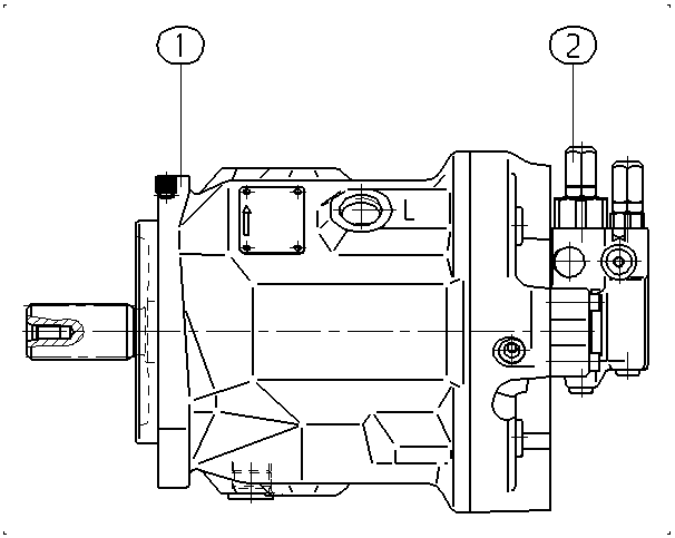 AXIAL-PISTON PUMP — Drawing