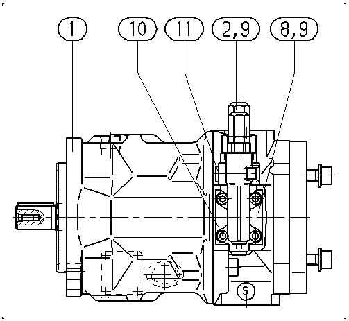 AA10VSO28DFR1/31R-PPA12KB2-SO645 — Drawing