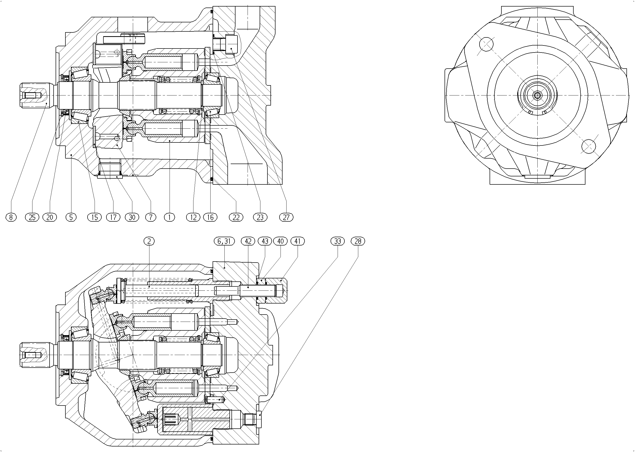 G A10V O 45 OV /31R-VSC12N00 LR -SO239 — Drawing