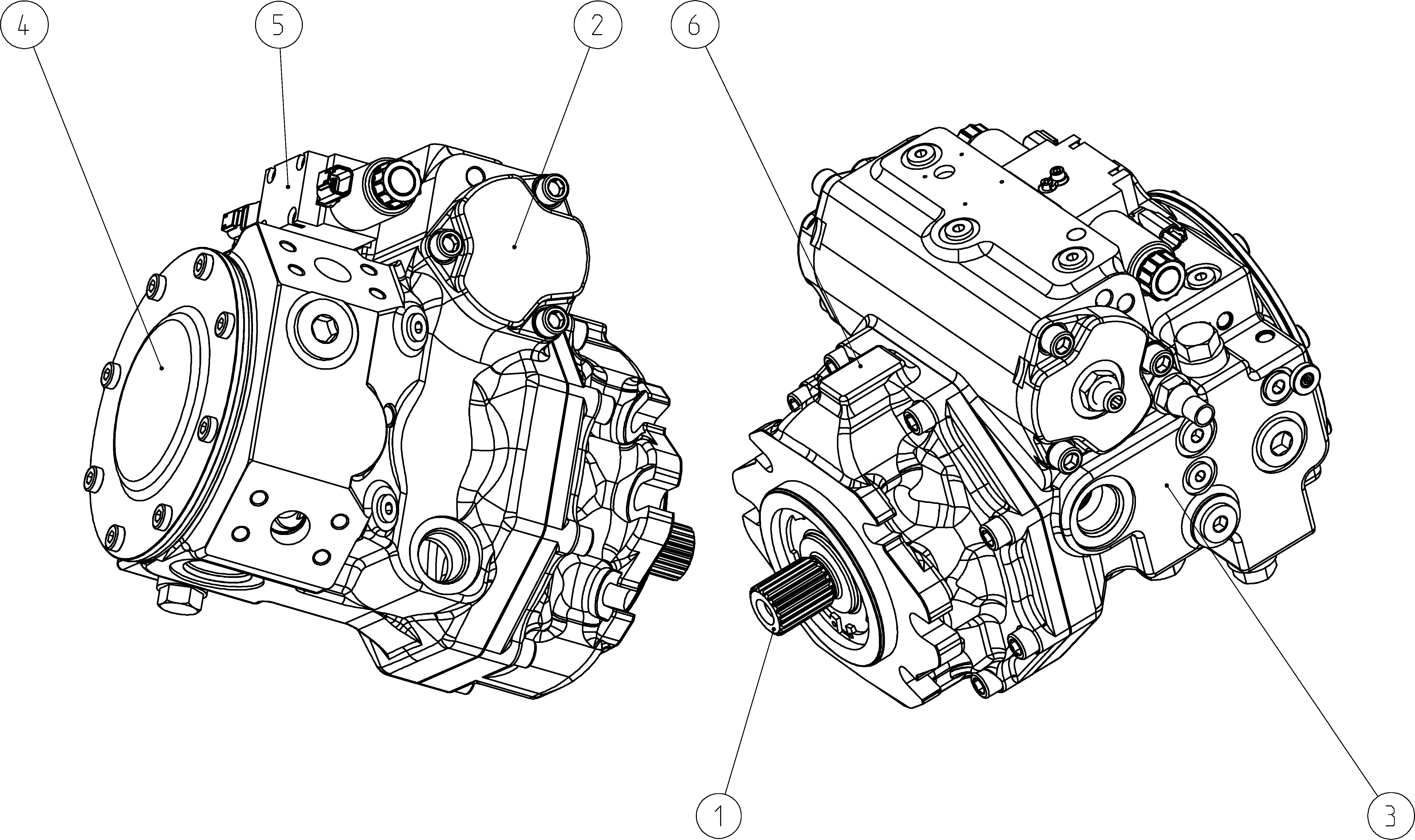 AXIAL-PISTON PUMP — Drawing