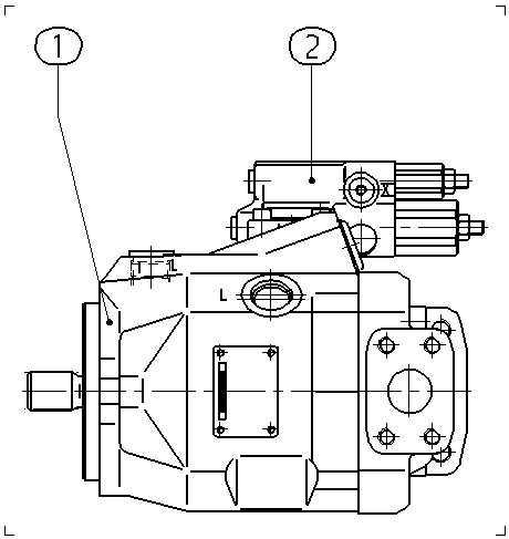 A A10V O 45 DFR /52L-VSC12N00 — Drawing
