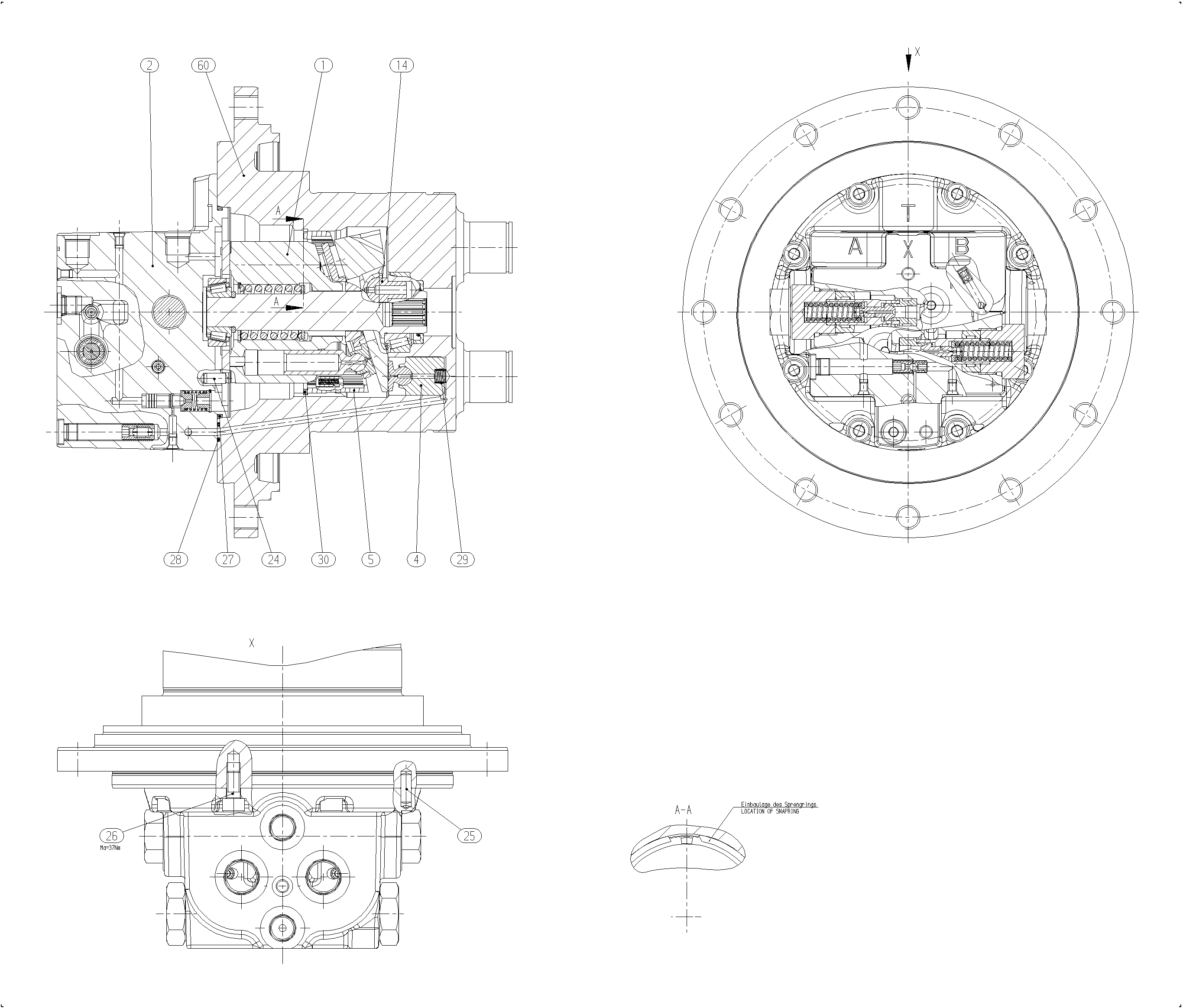 A10VT28HZ/10W158-NN81N000 — Drawing