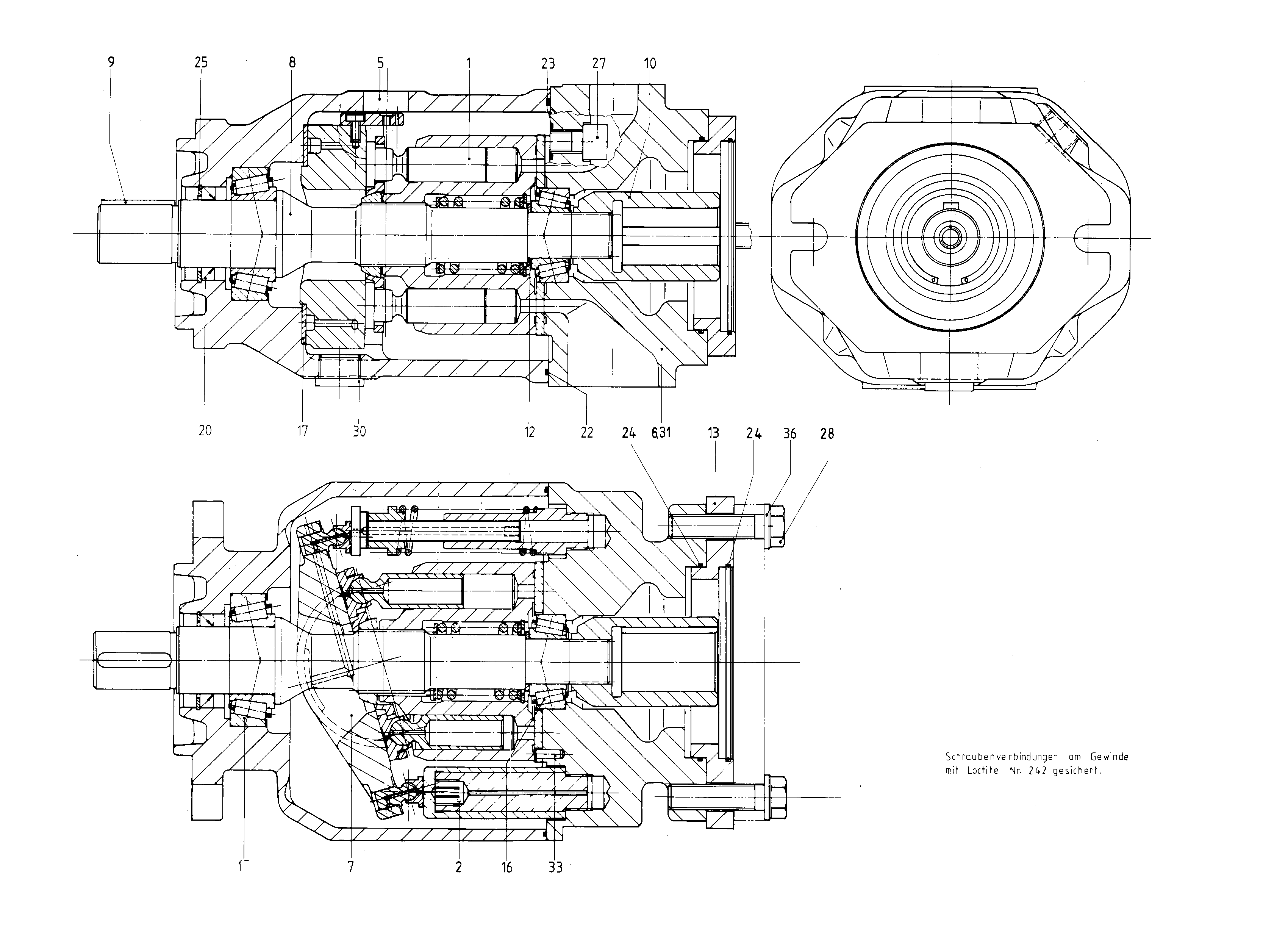G A10VSO100 OV /31R-PPA12K37 LR -SO284 — Drawing