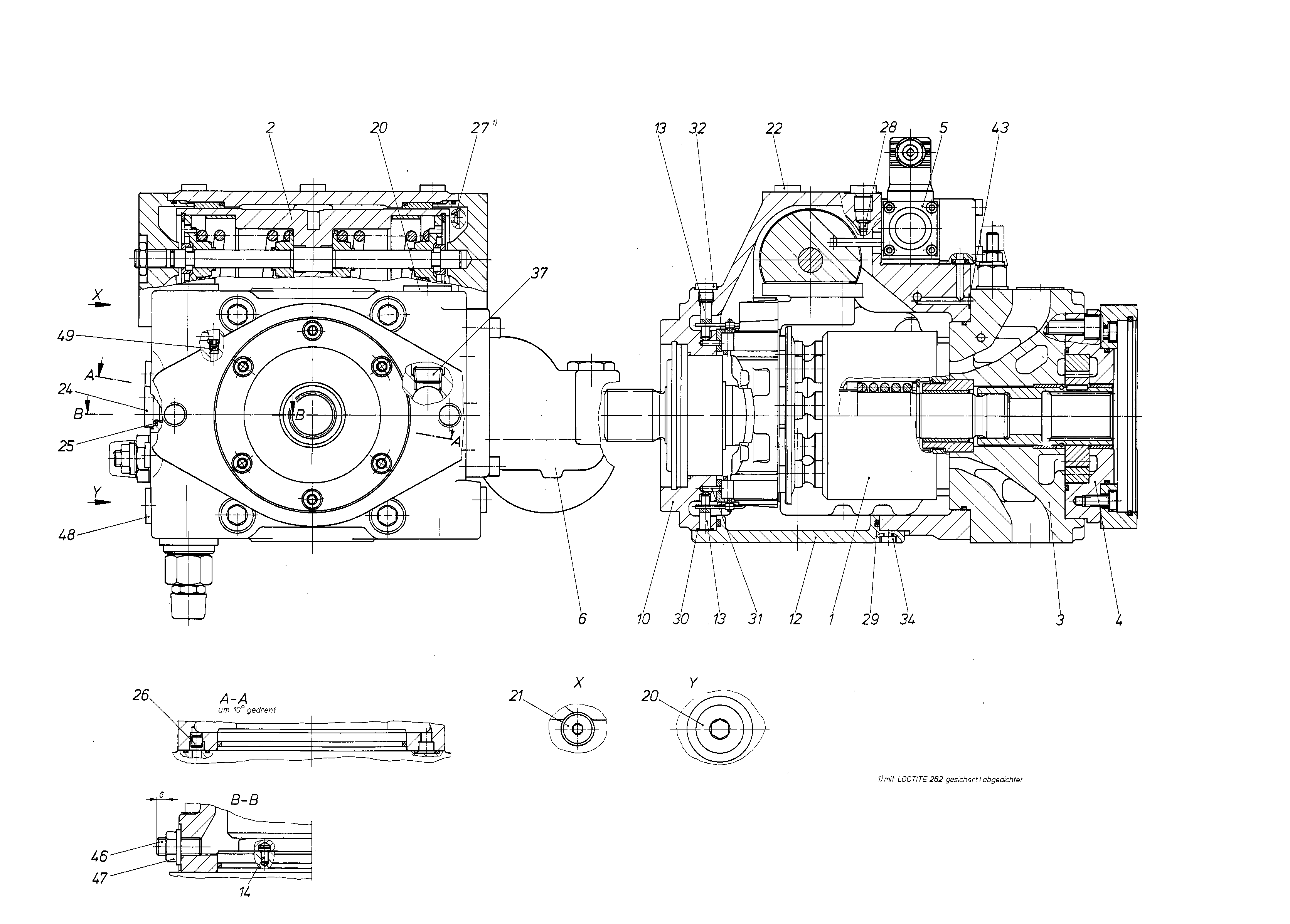 AXIAL-PISTON PUMP — Drawing