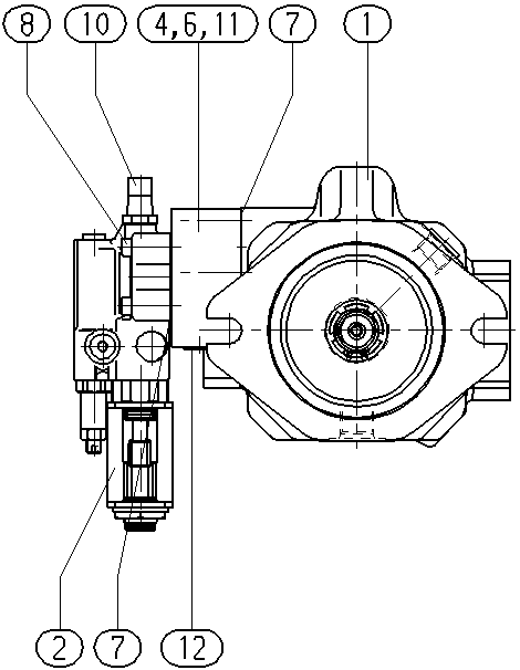 A A10VNO 45ED 74/52R-VSC12K68P -S3044 — Drawing