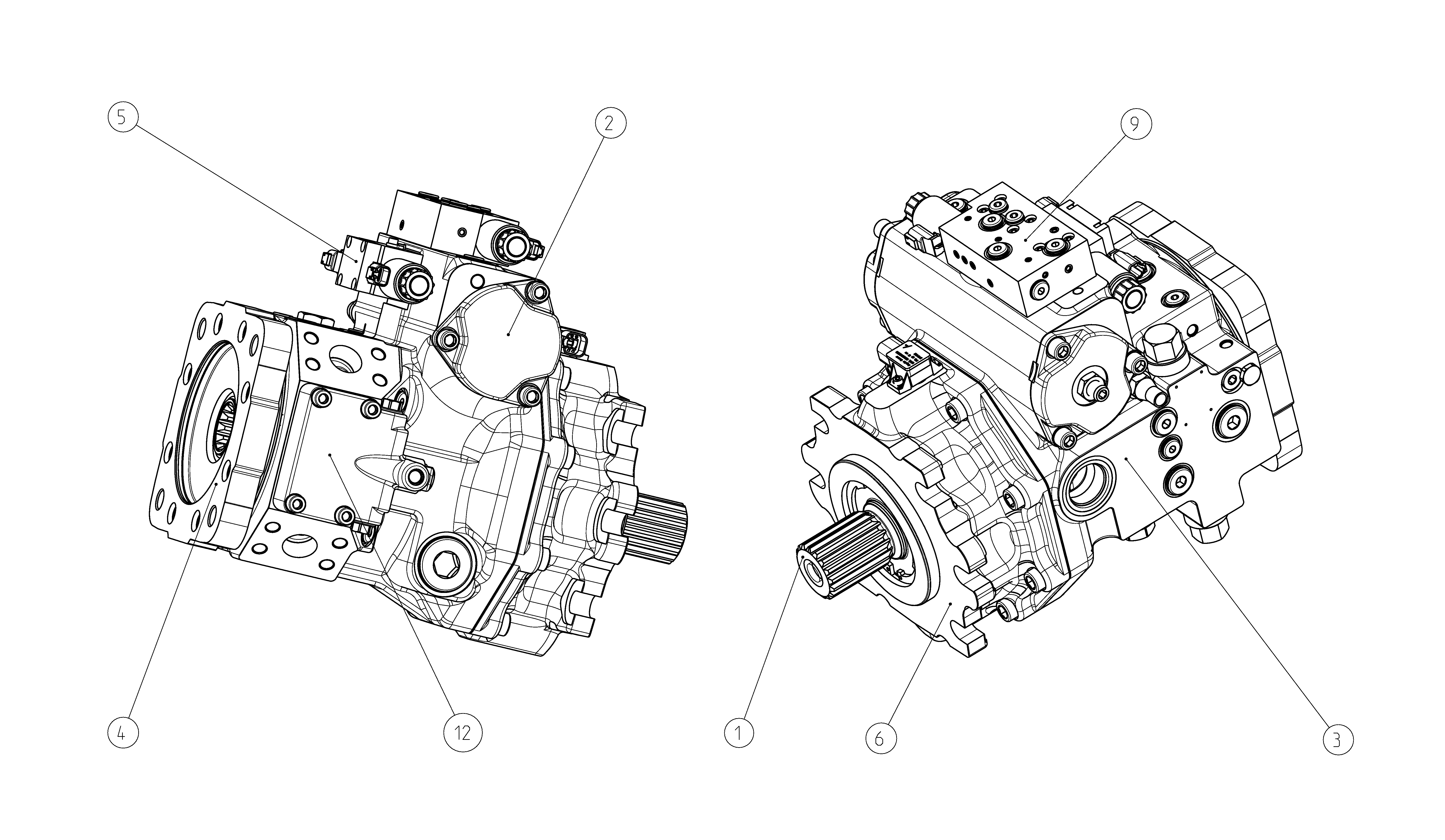 AXIAL-PISTON PUMP — Drawing
