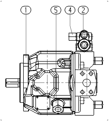A A10V O 28 DRG /31L-PPC12N00 -S1413 — Drawing