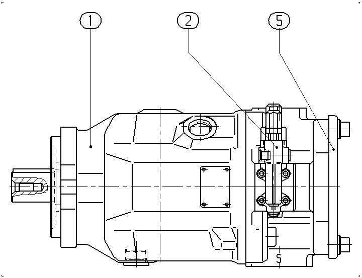 AAA10VSO100DFR1/31R-PKC62K05-SO200 — Drawing