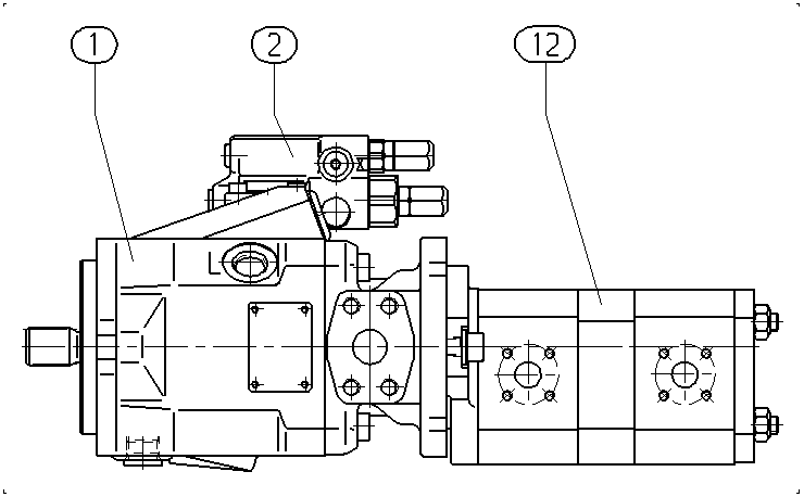 A A10V O 28 DRG /52L-PSC12G44 — Drawing