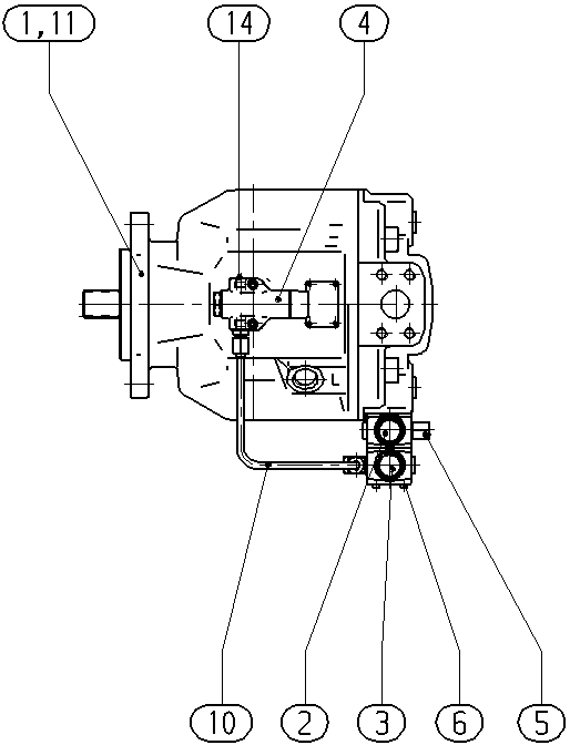 AH A10V O140 DFLR/31R-VQC62N00 -S2036 — Drawing