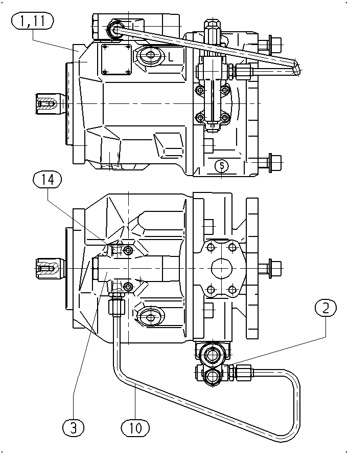 ALA10VO45DFLR/31R-PSC12K01-SO958 — Drawing