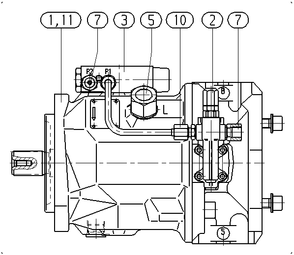 A A10V O 71 DFSR/31R-VSC12K04 -SO128 — Drawing