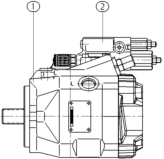 AXIAL-PISTON PUMP — Drawing