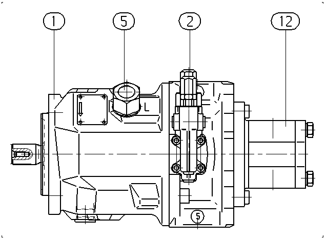 A A10V O 71 DR /31R-VSC12G30 — Drawing