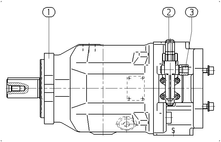 AA10VSO100DFR1/31R-PPA12KB2-SO109 — Drawing