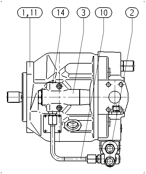 A A10V O 45 DFLR/31R-PUC62N00 -S1268 — Drawing