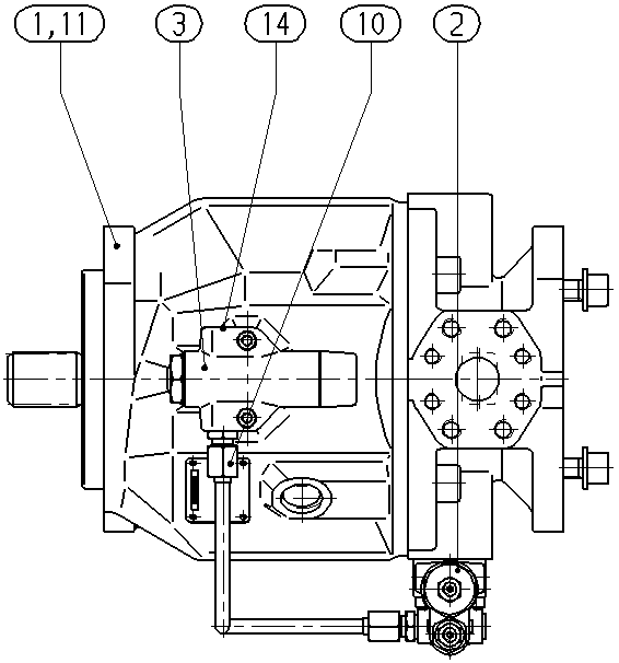 A A10V O 45 DFLR/31R-VSC62K68 -SO793 — Drawing