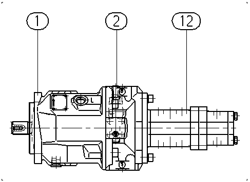 A A10V O 71 DFR /31L-PSC62P46 — Drawing