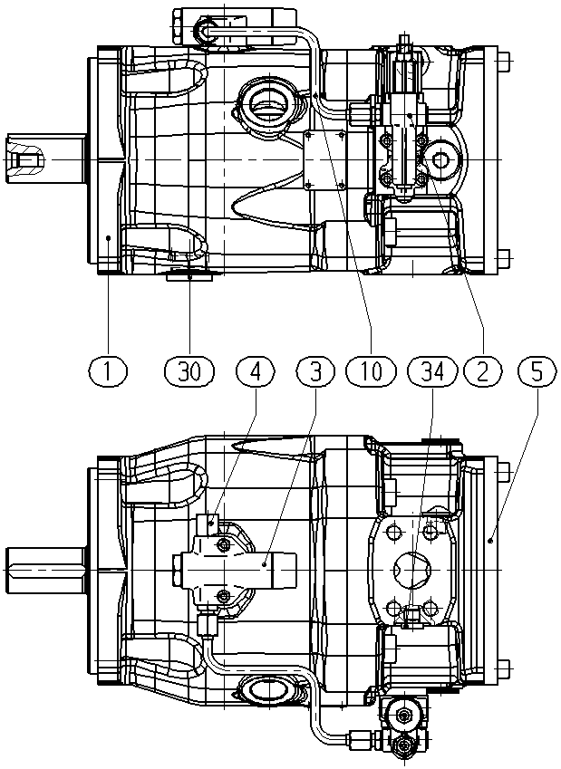 A A10VSO 71LA7DG/32R-VPB32U99 — Drawing