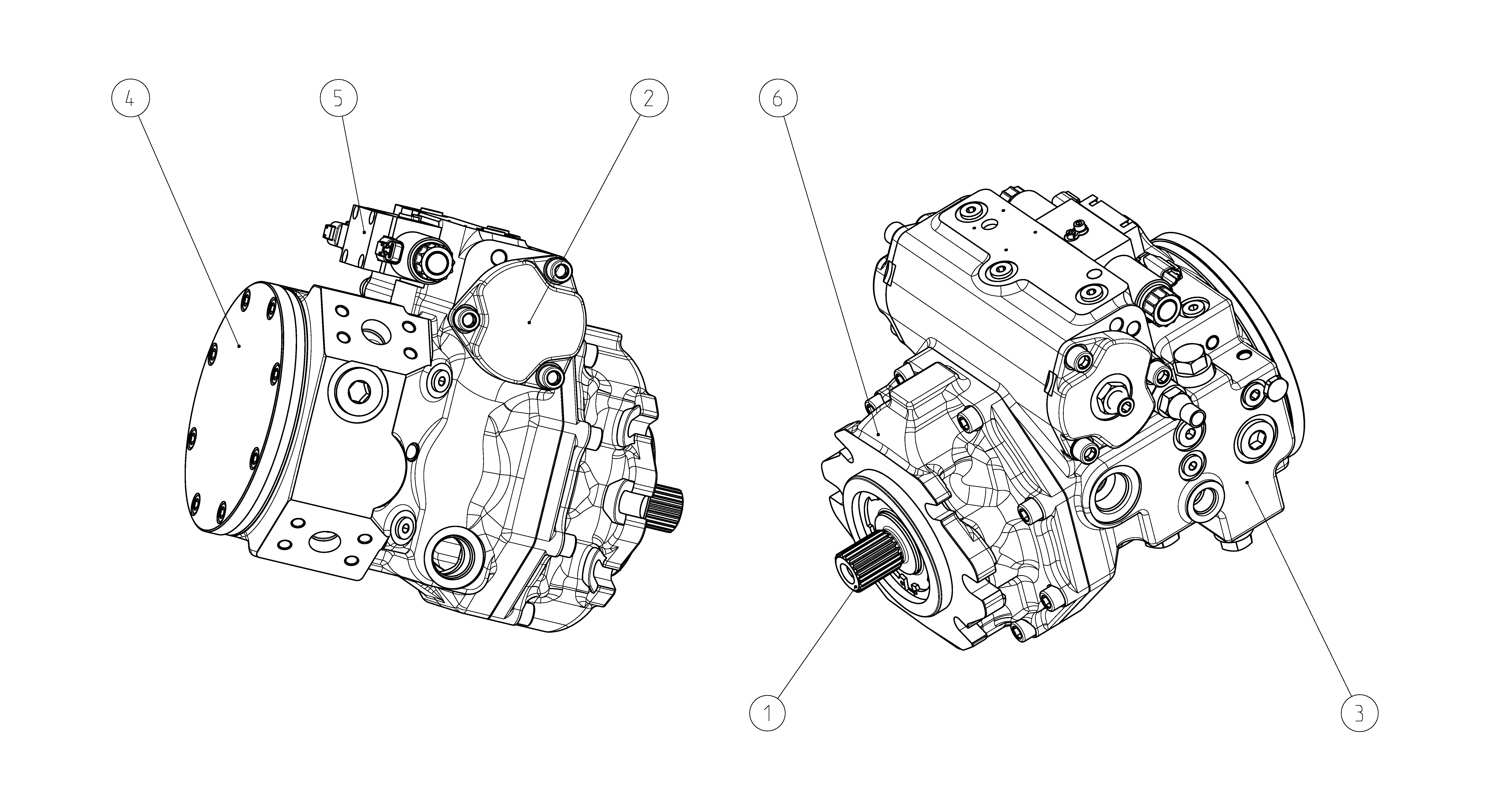 AXIAL-PISTON PUMP — Drawing