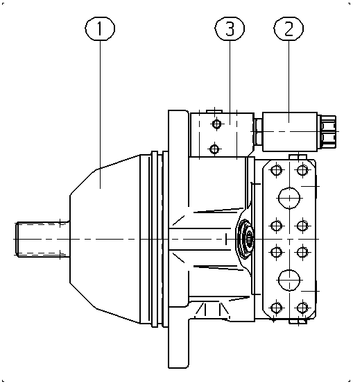 AXIAL-PISTON MOTOR — Drawing