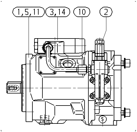 A AA10VSO 71DFLR1/31R-PKC92K01 -SO 52 — Drawing