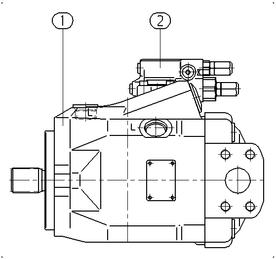 A A10V O 85 DFR /52L-PKC62N00 — Drawing