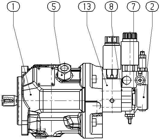 AA10VO28ED72/31R-VSC11N00H-S2302 — Drawing
