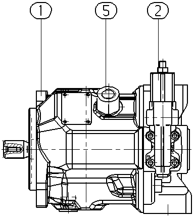 AXIAL-PISTON PUMP — Drawing