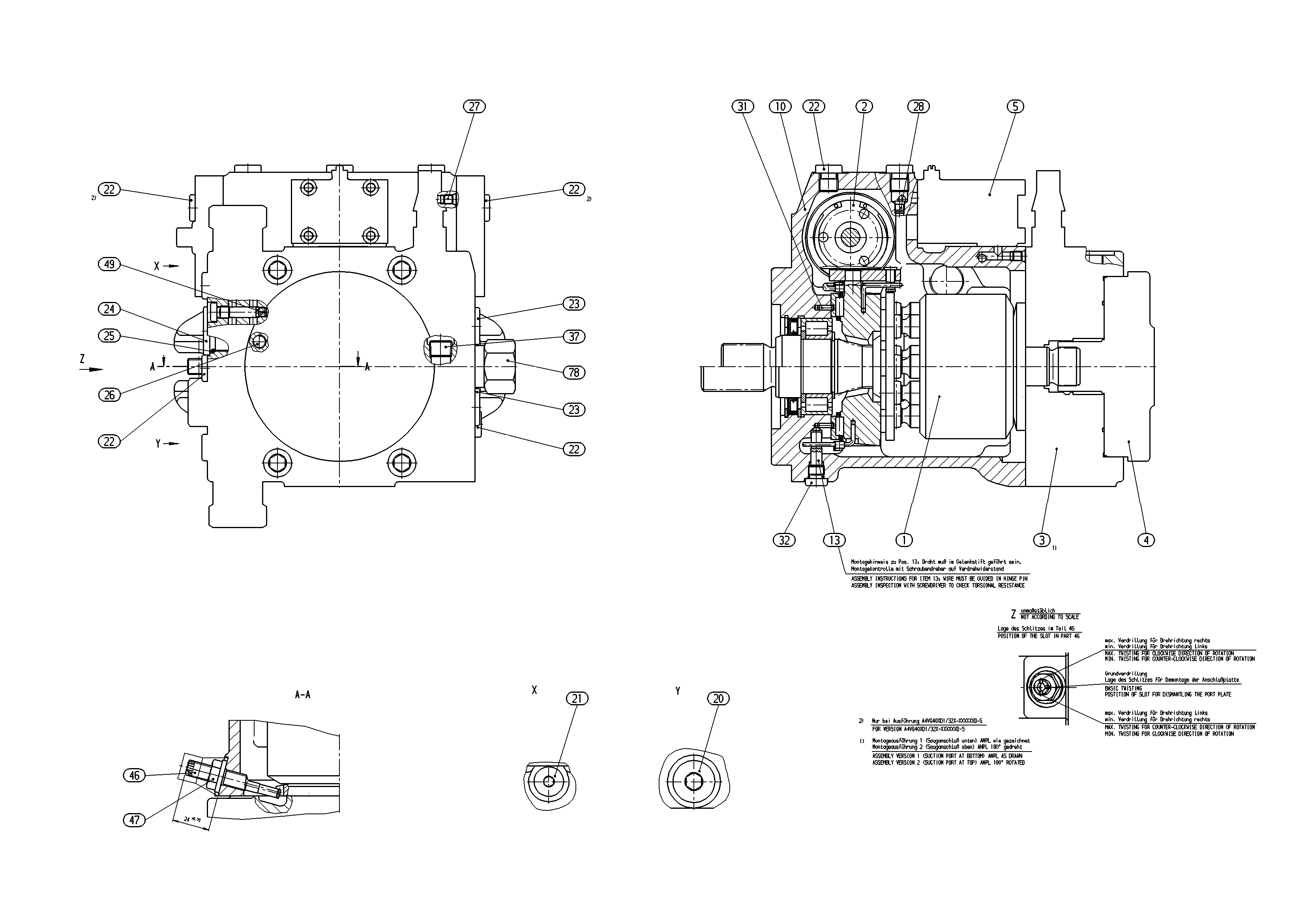 AA4VG40HWDT1/32R-NSC52F02XD-S — Drawing