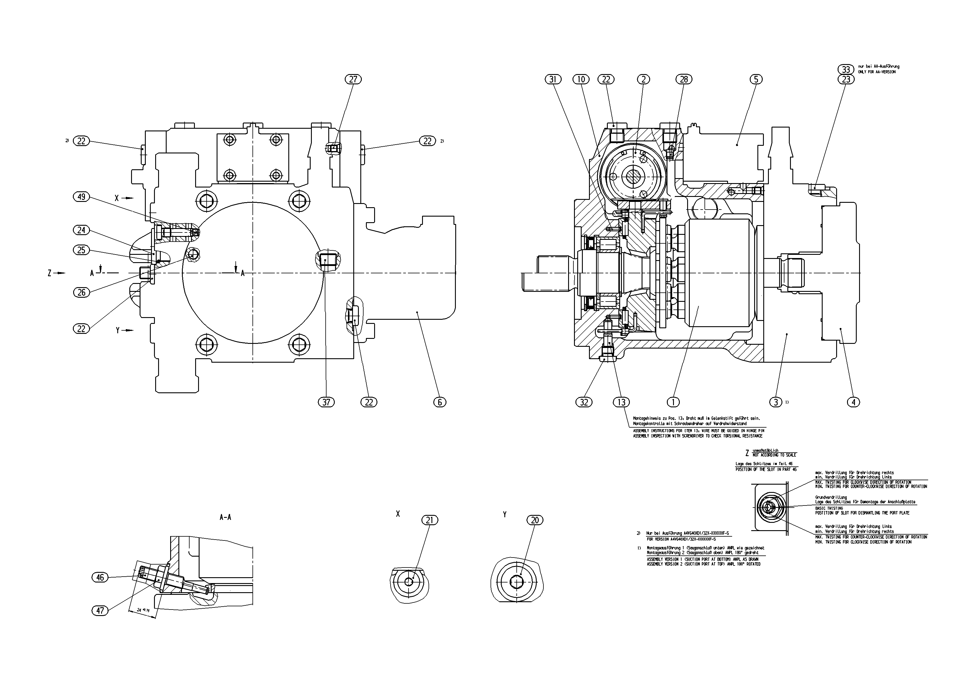 A4VG40EP2D1/32L-NAC02F003M-S — Drawing